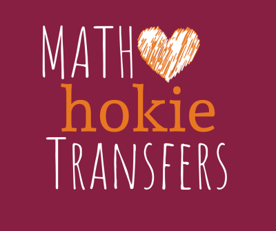 Picture of Math "Loves" Hokie transfers