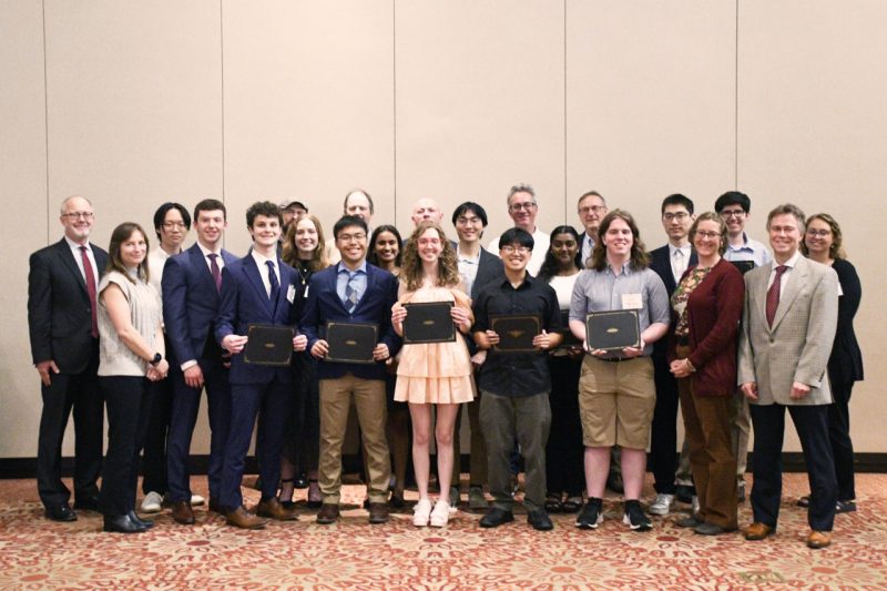 CMDA faculty, staff and award recipients gather for a group photo.